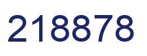 Number 218878 blue image