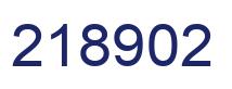 Number 218902 blue image
