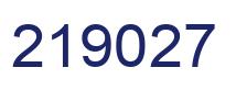 Number 219027 blue image