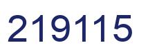 Number 219115 blue image