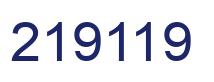 Number 219119 blue image