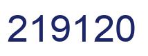 Number 219120 blue image