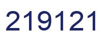 Number 219121 blue image