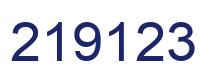 Number 219123 blue image
