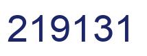 Number 219131 blue image