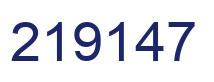 Number 219147 blue image