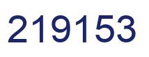 Number 219153 blue image