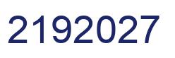 Número 2192027 imagen azul