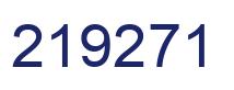 Number 219271 blue image