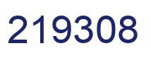 Number 219308 blue image