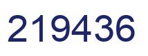 Número 219436 imagen azul
