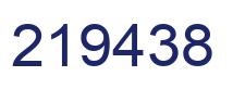 Número 219438 imagen azul