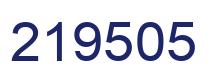 Number 219505 blue image