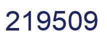 Number 219509 blue image