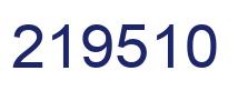 Number 219510 blue image