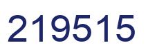 Number 219515 blue image