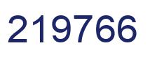 Number 219766 blue image
