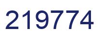Number 219774 blue image