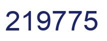 Number 219775 blue image
