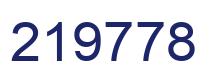 Number 219778 blue image