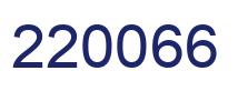 Number 220066 blue image