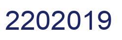Number 2202019 blue image