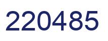 Número 220485 imagen azul