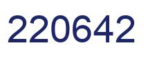Number 220642 blue image