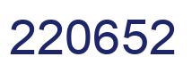 Number 220652 blue image