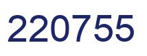 Number 220755 blue image