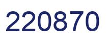 Number 220870 blue image