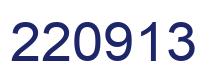 Number 220913 blue image