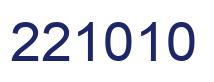 Number 221010 blue image