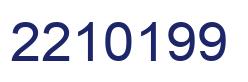 Number 2210199 blue image