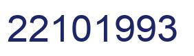 Número 22101993 imagen azul