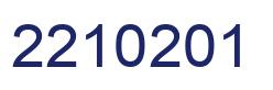 Número 2210201 imagen azul