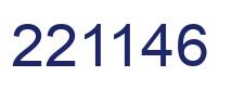 Number 221146 blue image