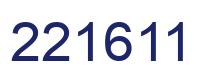 Número 221611 imagen azul