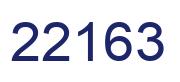 Number 22163 blue image