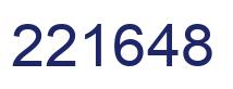 Number 221648 blue image