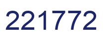 Number 221772 blue image