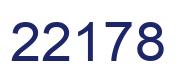 Number 22178 blue image
