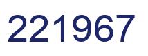 Number 221967 blue image