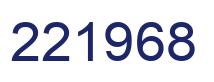 Number 221968 blue image