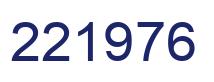 Number 221976 blue image