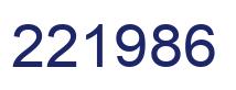 Number 221986 blue image