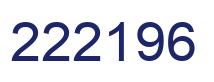 Number 222196 blue image