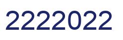 Número 2222022 imagen azul