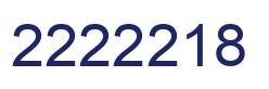 Number 2222218 blue image
