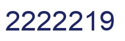 Number 2222219 blue image